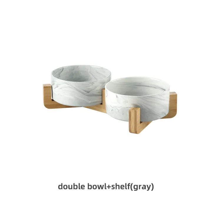 Marble Ceramic Bowl (double or single)